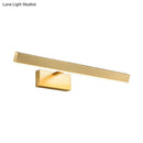 GobekUsa Modern Gold Metallic LED Wall Lamp – Slim Rectangle Vanity Lighting