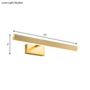 GobekUsa Modern Gold Metallic LED Wall Lamp – Slim Rectangle Vanity Lighting
