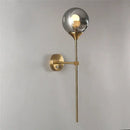 GobekUsa Glass Lampshade Wall Sconces for Bedside and Living Room Decor