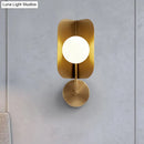 GobekUsa Modern Gold Sphere Metal Wall Light with LED Bulb - Stylish Metal Wall Mount Fixture