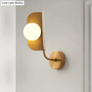 GobekUsa Modern Gold Sphere Metal Wall Light with LED Bulb - Stylish Metal Wall Mount Fixture