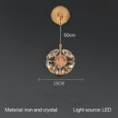 GobekUsa Crystal Pendant Chandelier for Bedroom Bathroom Modern Decor
