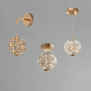 GobekUsa Crystal Pendant Chandelier for Bedroom Bathroom Modern Decor