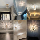 GobekUsa Crystal Pendant Chandelier for Bedroom Bathroom Modern Decor