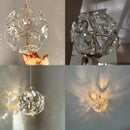 GobekUsa Crystal Pendant Chandelier for Bedroom Bathroom Modern Decor