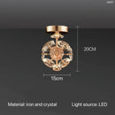 GobekUsa Crystal Pendant Chandelier for Bedroom Bathroom Modern Decor