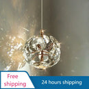 GobekUsa Crystal Pendant Chandelier for Bedroom Bathroom Modern Decor