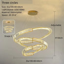GobekUsa Crystal LED Pendant Chandelier for Home Decor & Hospitality