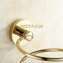 Modern gold spiral hair dryer holder bathroom anti rust rack by Decorbites