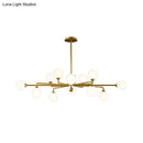 GobekUsa Gold Metal Sputnik Pendant Lighting with White Glass Shades - Modernize Your Living Room with 6/9/12 Heads
