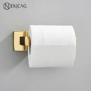 Modern gold square paper holder bathroom wall mount by Decorbites