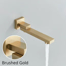 GobekUsa Gold Thermostatic Rainfall Shower Faucet Mixer Set for Bathroom with Ceiling Wall Mount