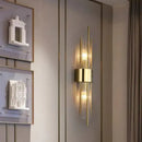 GobekUsa Clear Crystal LED Wall Lamp Stainless Steel Sconces