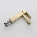 GobekUsa Gold Stainless Steel Basin Faucet Deck Mounted Hot Cold Water Mixer