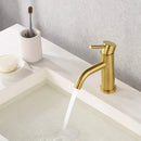GobekUsa Gold Stainless Steel Basin Faucet with Single Handle for Bathroom Sink
