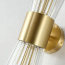 GobekUsa Gold Stainless Steel Glass Sconces for Bedroom, Dining, Aisle Wall Lights