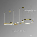 GobekUsa Gold Stainless Steel Silicone Pendant Lamp - Modern Round LED Lustre