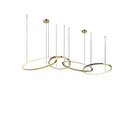 GobekUsa Gold Stainless Steel Silicone Pendant Lamp - Modern Round LED Lustre