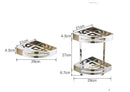 GobekUsa Gold Stainless Steel Bathroom Corner Shelf - Shower, Shampoo Holder Basket