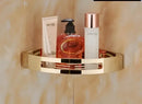 GobekUsa Gold Stainless Steel Bathroom Corner Shelf - Shower, Shampoo Holder Basket