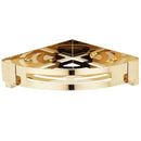 GobekUsa Gold Stainless Steel Bathroom Corner Shelf - Shower, Shampoo Holder Basket