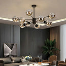 GobekUsa Gold Star Glass Ball Pendant Light: Modern Nordic LED Chandelier for Home Décor