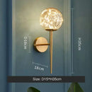GobekUsa Gold Star Glass Ball Pendant Light: Modern Nordic LED Chandelier for Home Décor