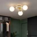 GobekUsa Ball Glass Ceiling Light in Gold for Living Room, Dining, Bedroom by GobekUsa