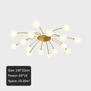 GobekUsa Ball Glass Ceiling Light in Gold for Living Room, Dining, Bedroom by GobekUsa