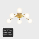 GobekUsa Ball Glass Ceiling Light in Gold for Living Room, Dining, Bedroom by GobekUsa