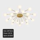 GobekUsa Ball Glass Ceiling Light in Gold for Living Room, Dining, Bedroom by GobekUsa