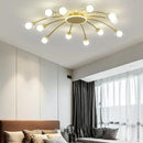 GobekUsa Ball Glass Ceiling Light in Gold for Living Room, Dining, Bedroom by GobekUsa