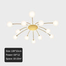 GobekUsa Ball Glass Ceiling Light in Gold for Living Room, Dining, Bedroom by GobekUsa