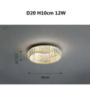 GobekUsa Gold Steel LED Dimmable Ceiling Lights Luxury Crystal Fixture