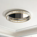GobekUsa Gold Steel LED Dimmable Ceiling Lights Luxury Crystal Fixture