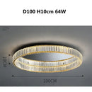 GobekUsa Gold Steel LED Dimmable Ceiling Lights Luxury Crystal Fixture