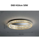 GobekUsa Gold Steel LED Dimmable Ceiling Lights Luxury Crystal Fixture