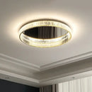 GobekUsa Gold Steel LED Dimmable Ceiling Lights Luxury Crystal Fixture