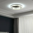GobekUsa Gold Steel LED Dimmable Ceiling Lights Luxury Crystal Fixture