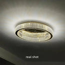 GobekUsa Gold Steel LED Dimmable Ceiling Lights Luxury Crystal Fixture