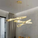 GobekUsa Gold Steel LED Pendant Lights - Luxury Dimmable Suspend Lamp