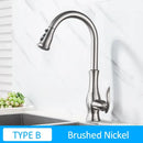 GobekUsa Gold Swivel Spout Kitchen Faucet with Pull Down Sprayer