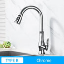 GobekUsa Gold Swivel Spout Kitchen Faucet with Pull Down Sprayer