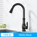 GobekUsa Gold Swivel Spout Kitchen Faucet with Pull Down Sprayer