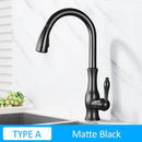 GobekUsa Gold Swivel Spout Kitchen Faucet with Pull Down Sprayer