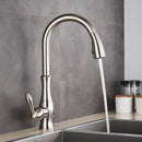 GobekUsa Gold Swivel Spout Kitchen Faucet with Pull Down Sprayer