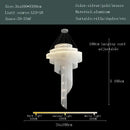 GobekUsa Gold Tassel LED Chandelier for High Ceilings - Elegant Home Decor Lighting
