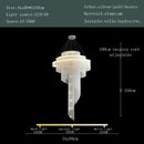 GobekUsa Gold Tassel LED Chandelier for High Ceilings - Elegant Home Decor Lighting