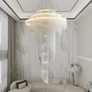 GobekUsa Gold Tassel LED Chandelier for High Ceilings - Elegant Home Decor Lighting