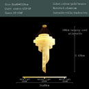 GobekUsa Gold Tassel LED Chandelier for High Ceilings - Elegant Home Decor Lighting